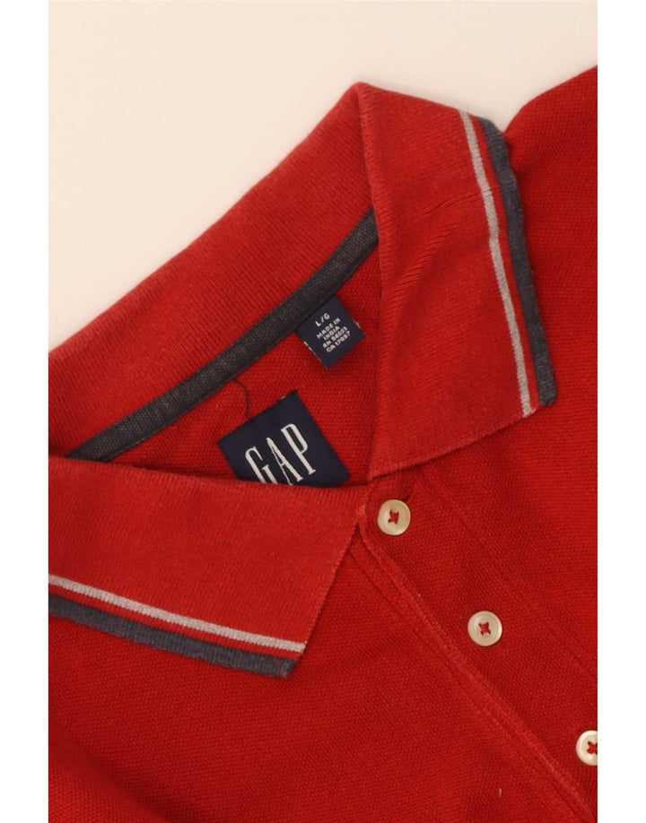 Tricou polo pentru bărbați Gap, bumbac cu dungi roșii mari