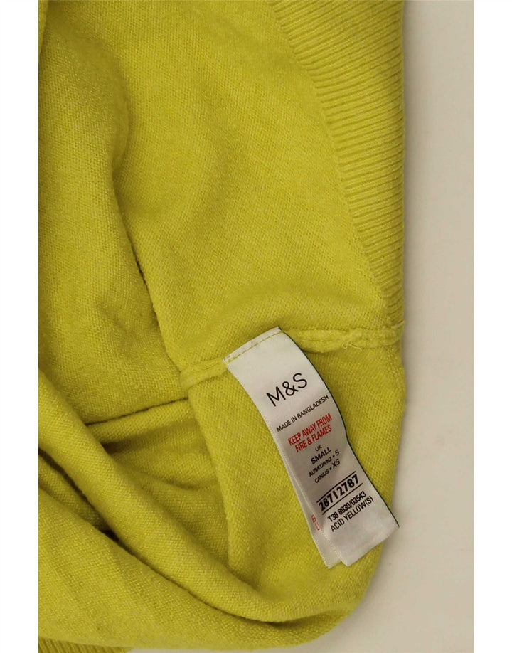 Marks & Spencer Pulover cu gât rulat pentru femei UK 10 Small Yellow