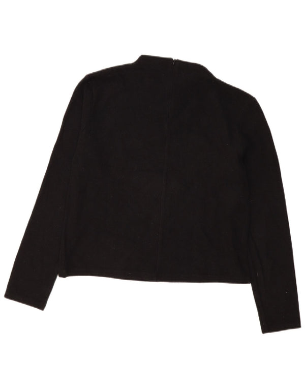 Top femeie Zara cu mânecă lungă UK 14 Medium Negru