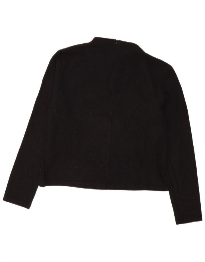 Top femeie Zara cu mânecă lungă UK 14 Medium Negru