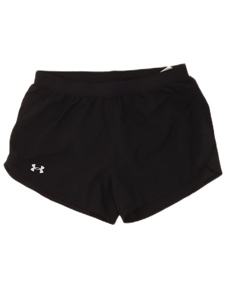 Pantaloni scurți sport Under Armour pentru femei Heat Gear UK 14 Poliester mediu negru