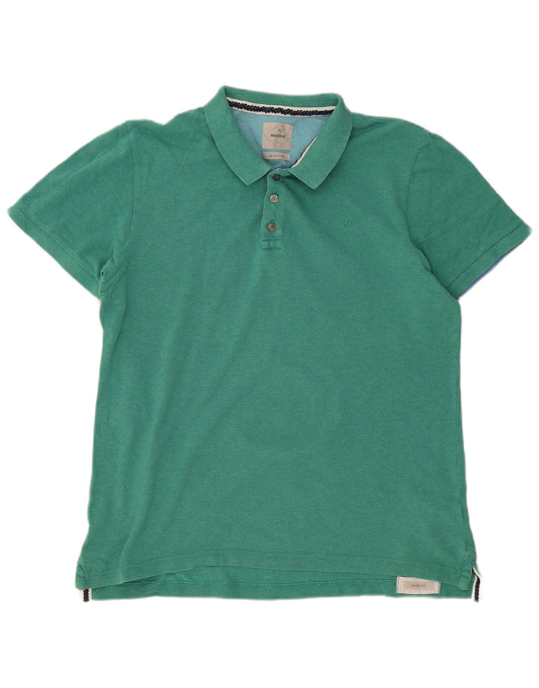 WHITE STUFF Tricou polo pentru bărbați, mare, verde, bumbac