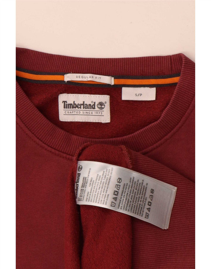 Pulover pentru bărbați Timberland Regular Fit, bumbac roșu mic