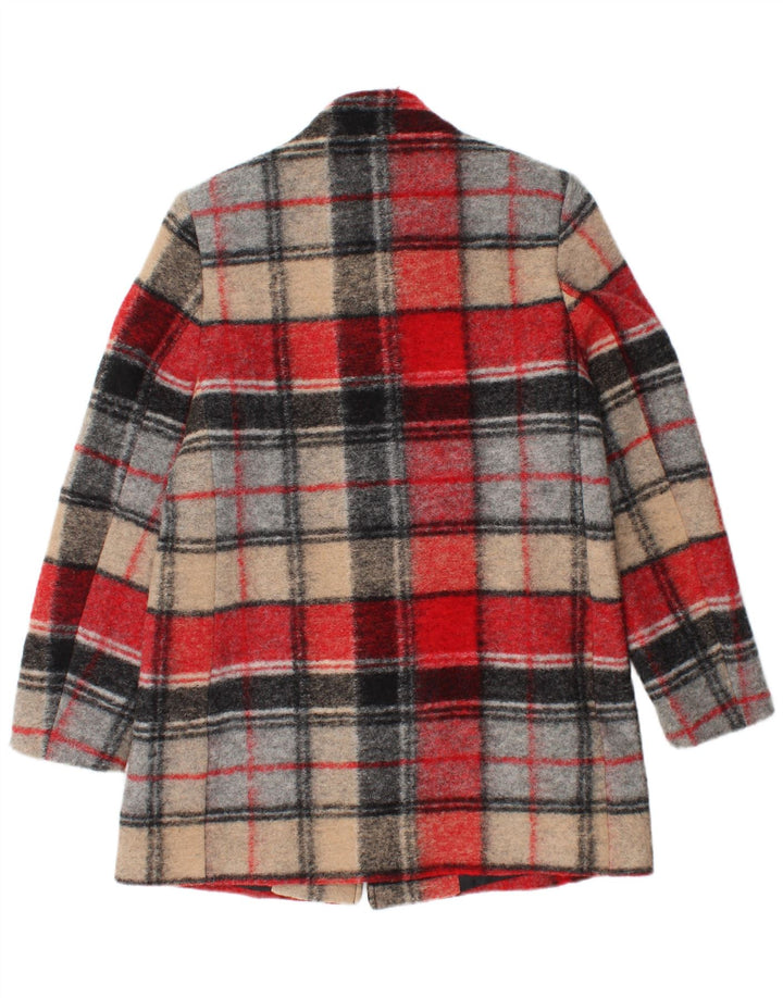 Palton pentru femei Eugen Klein UK 10 Mic din lână cu carouri multicolore