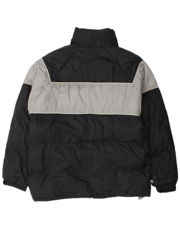 Jachetă căptușită pentru bărbați Fila UK 40, mare, negru, nailon color bloc
