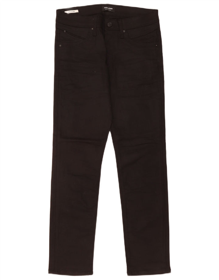Blugi Jack & Jones GLENN Slim pentru bărbați W31 L30 bumbac negru
