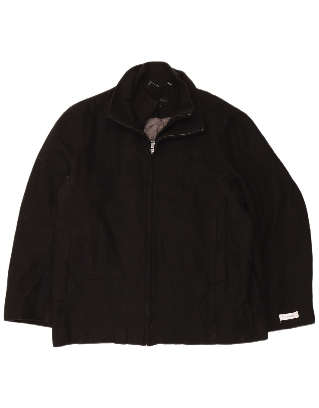 Jachetă Bomber Calvin Klein pentru bărbați UK 40 Lână neagră mare
