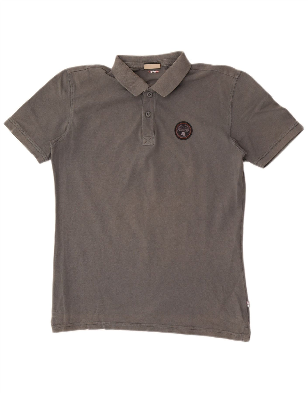 Tricou polo Napapijri Geographic pentru bărbați, gri mic