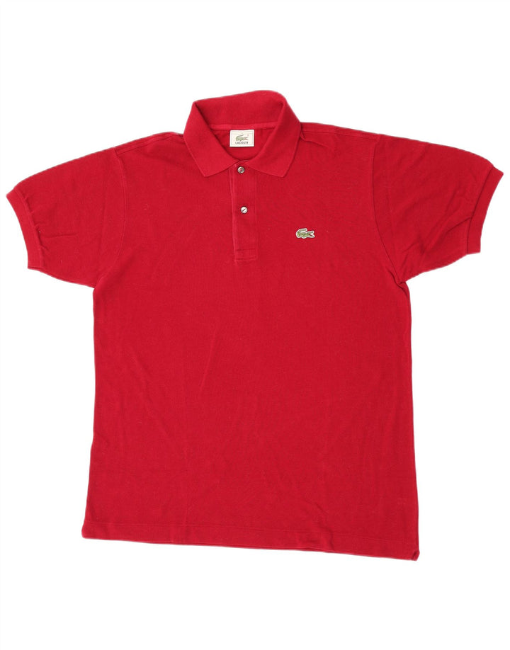 Tricou polo Lacoste pentru bărbați, mărimea 4, bumbac roșu mediu