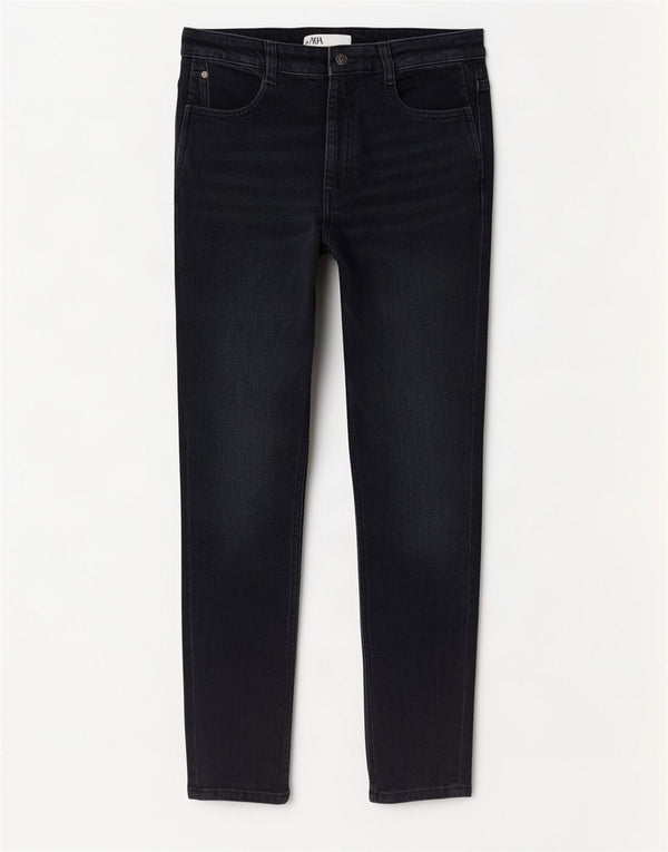 Zara Womens Skinny Jeans EU 42 Large W32 L27 Navy Blue