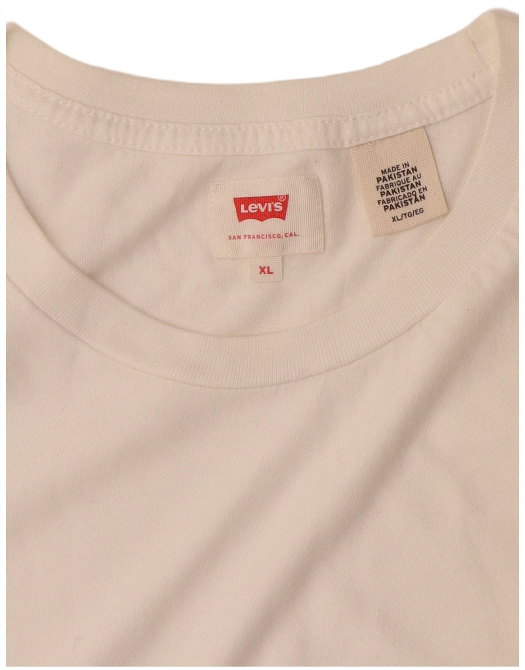 Tricou Bărbați LEVI'S Top XL Bumbac Alb