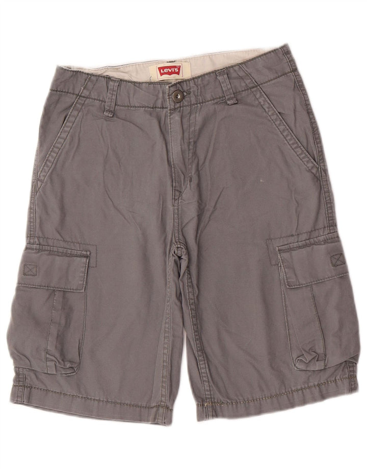 Pantaloni scurti cargo pentru băieți Levi's 13-14 ani W27 bumbac gri