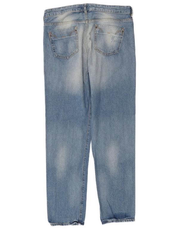 French Connection Blugi drepti pentru femei UK 14 Large W34 L32 Blue Bumbac