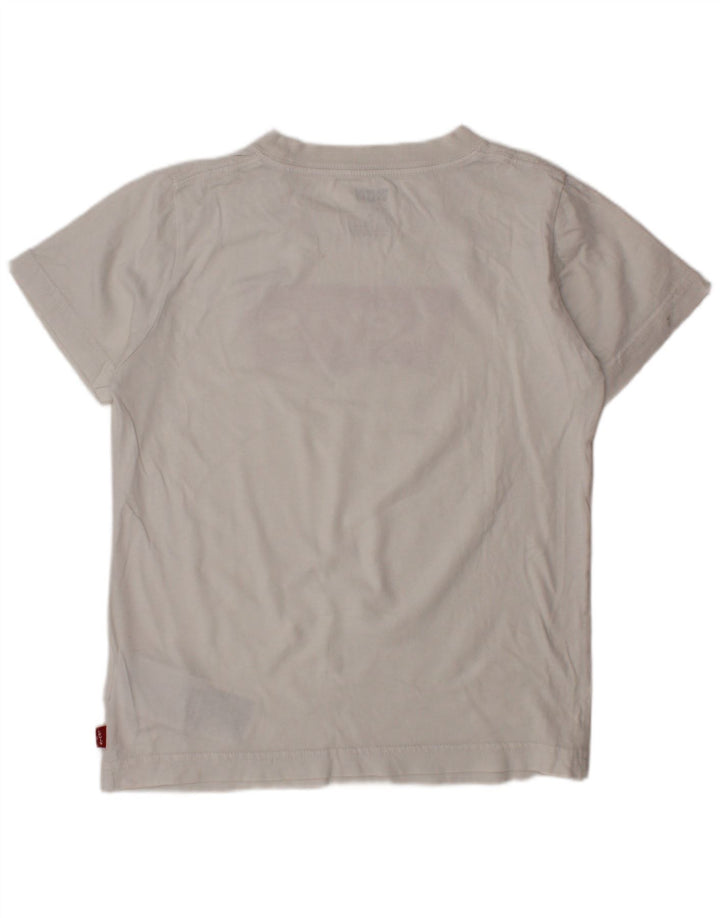 Tricou grafic LEVI'S pentru baieti Top 7-8 ani bumbac alb