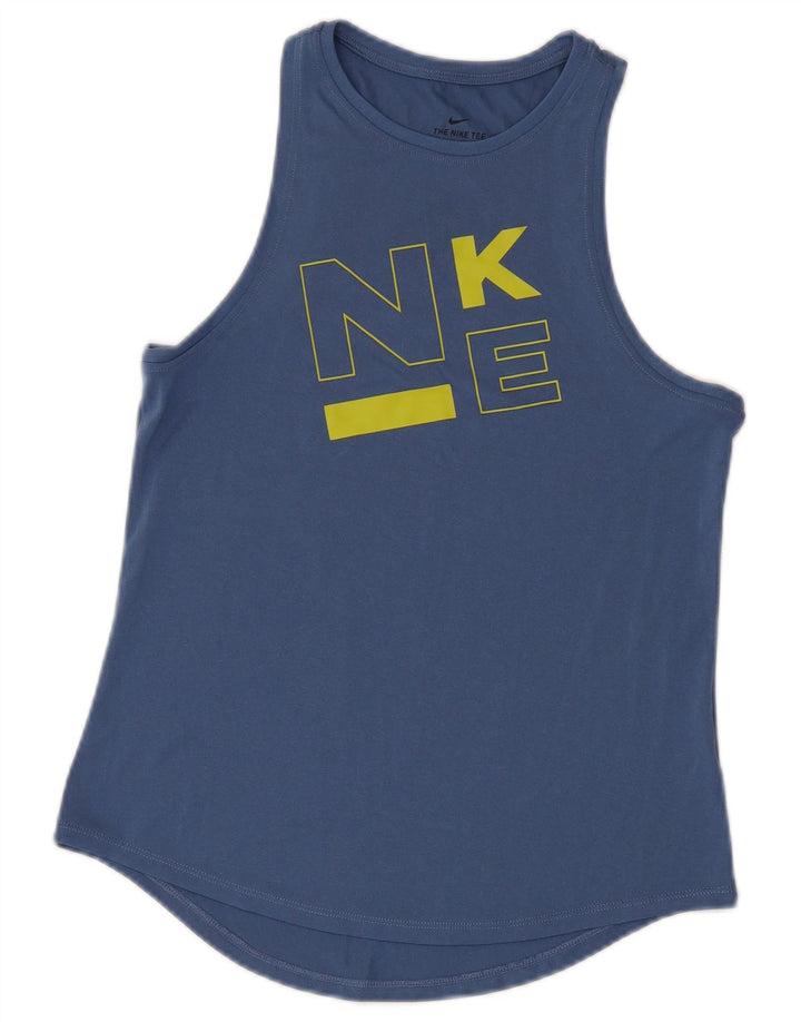 Top cu vestă grafică NIKE Dri Fit pentru bărbați, albastru mic