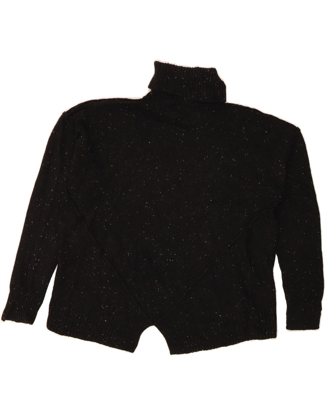 MICHAEL KORS Womens Roll Neck Jumper Sweater UK 14 Medium Black Flecked Vintage Michael Kors and Second-Hand Michael Kors from Messina Hembry 