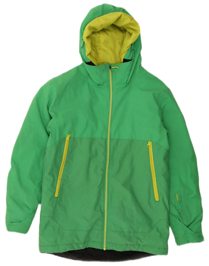QUIKSILVER jachetă de vânt cu glugă pentru băieți 13-14 ani XL nailon verde