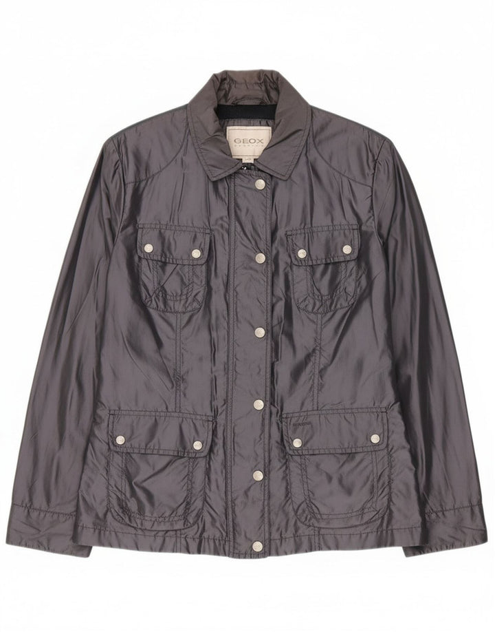 Jachetă utilitare supradimensionată pentru femei Geox UK 10 Small, bleumarin, poliamidă