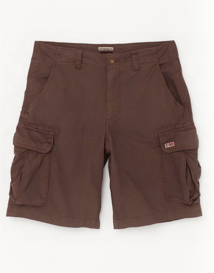 Pantaloni scurți cargo Napapijri pentru bărbați W32, bumbac gri mare