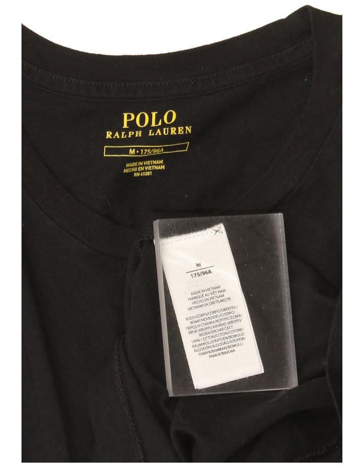 Tricou Polo Ralph Lauren pentru bărbați Top mediu din bumbac negru