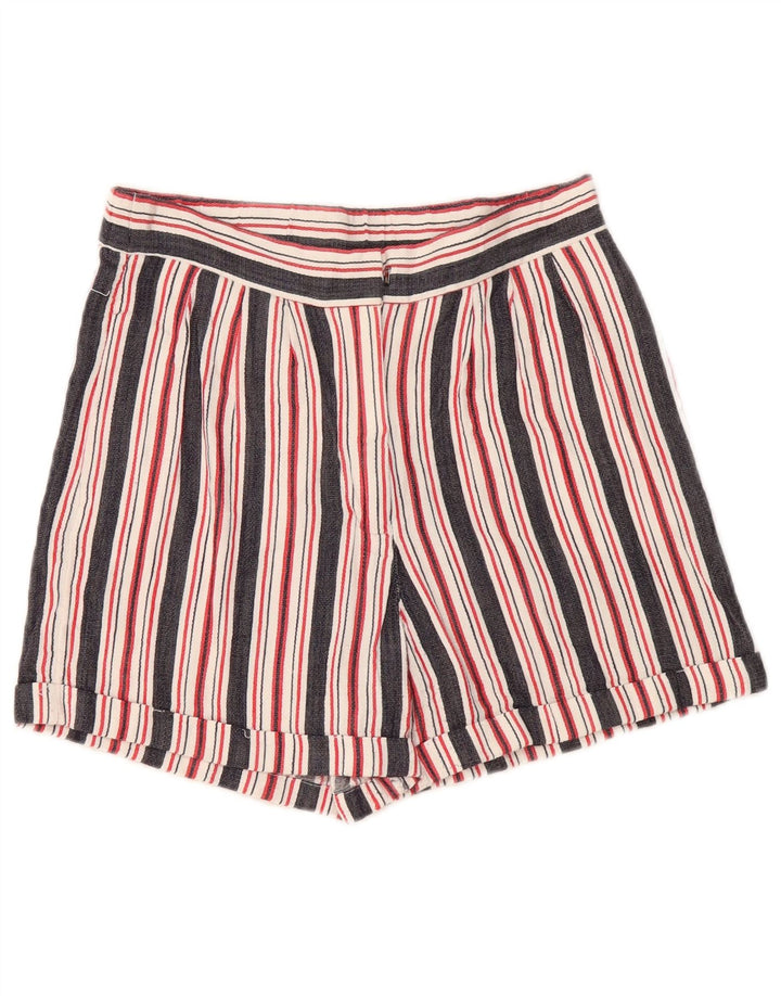 Pantaloni scurti chino French Connection pentru femei UK 8 Small W28 Multicolore Dungi
