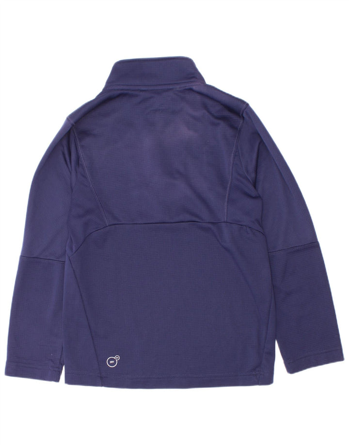 Trening Puma Boys Zip Neck Pullover Top 7-8 ani Bleumarin