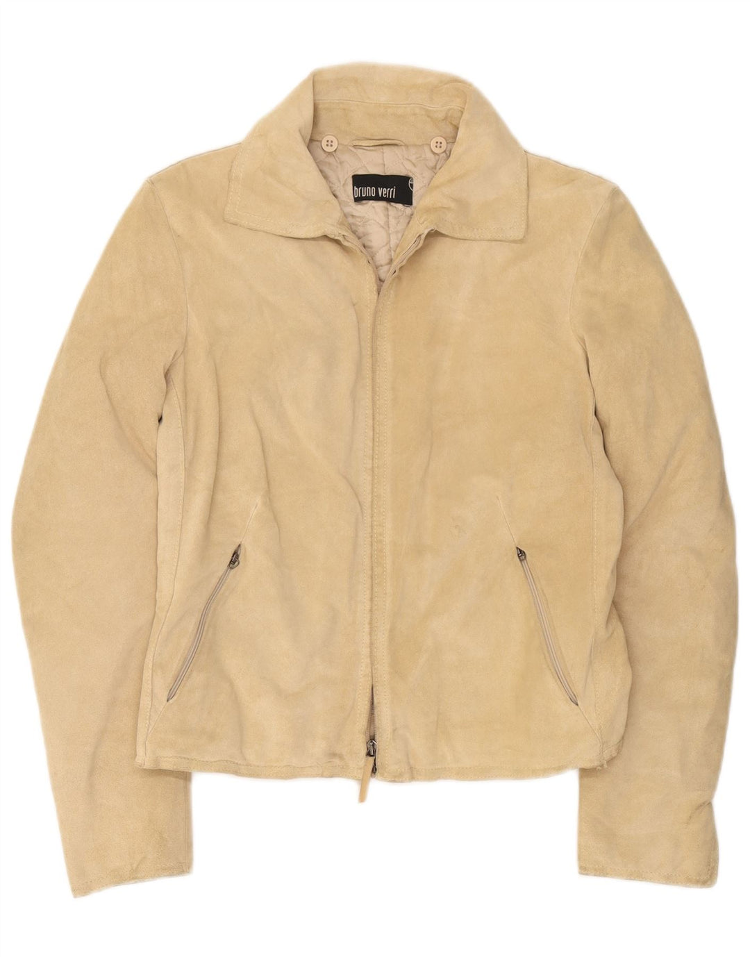 Bruno Verri Jachetă de piele intoarsa pentru femei IT 42 Medium Beige Piele