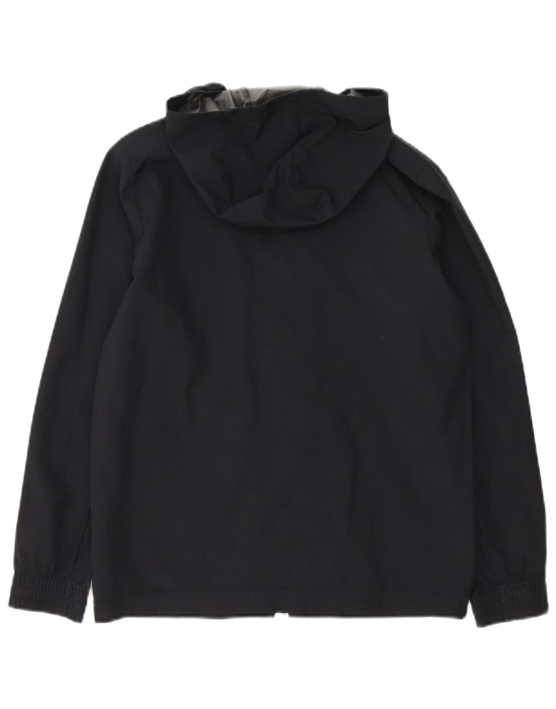 Jachetă de ploaie ADIDAS Ancona Graphic cu glugă, 11-12 ani, poliester negru