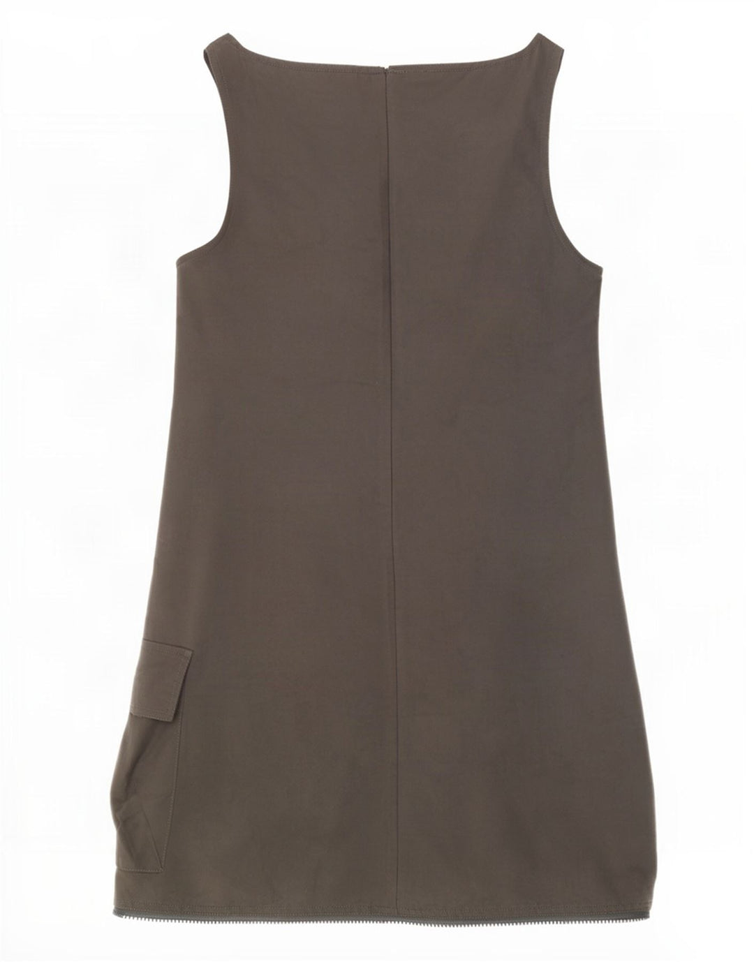 Rochie fără mâneci pentru femei Krizia Jeans UK 12 Bumbac gri mediu