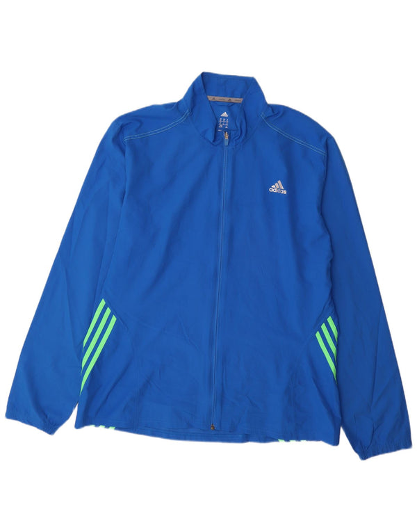 Jachetă de trening pentru bărbați Adidas XL, poliester albastru