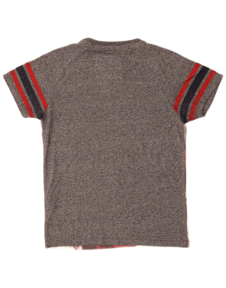Tricou grafic pentru bărbați Superdry Top din bumbac gri mediu