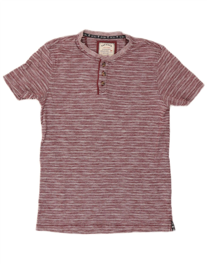 Tricou pentru bărbați Fat Face Top XS Red Pinstripe