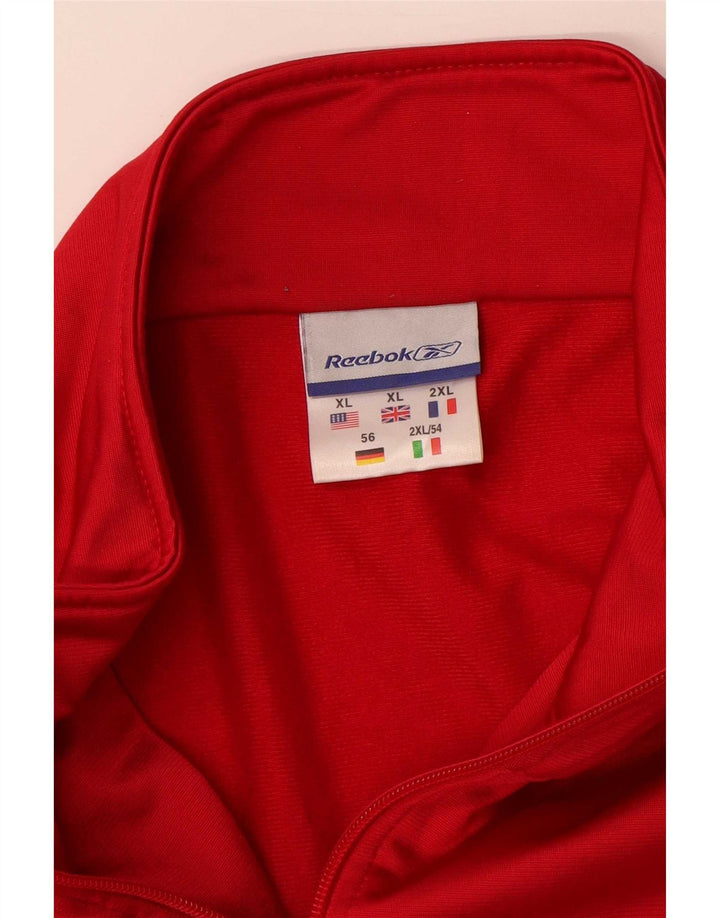 Jachetă de trening pentru bărbați Reebok, XL, roșu, poliester, sport