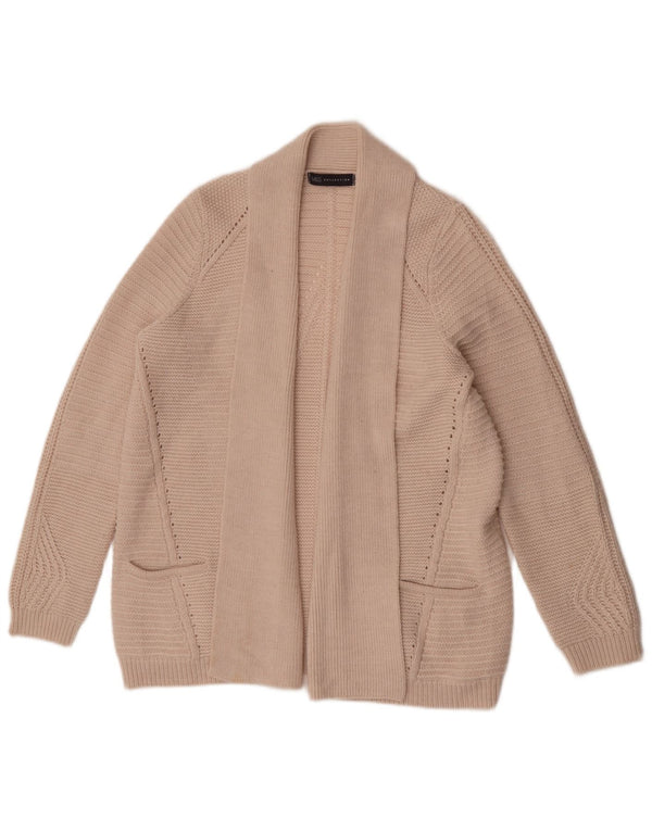 Pulover cardigan deschis pentru femei Marks & Spencer UK 16 mare bej acrilic
