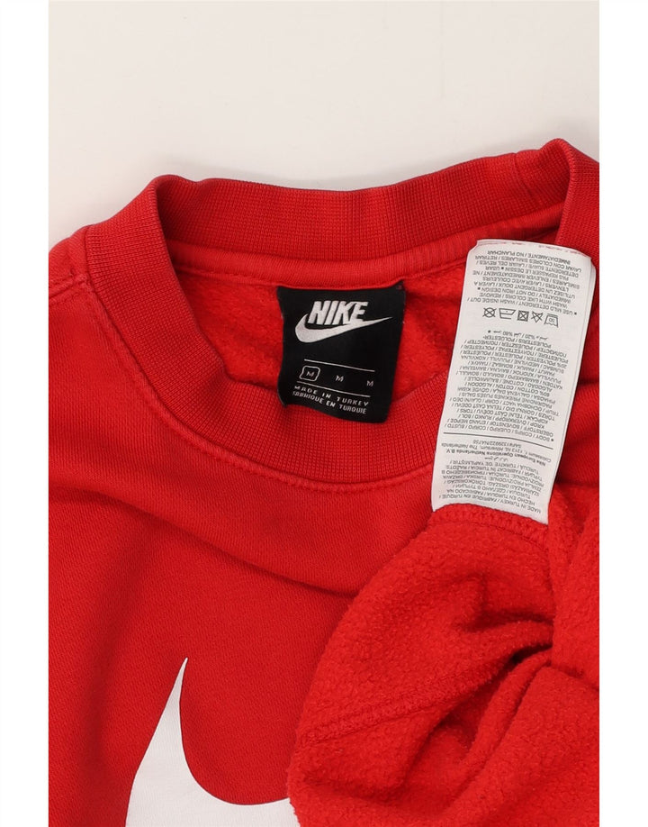 Pulover grafic pentru bărbați NIKE, bumbac roșu mediu