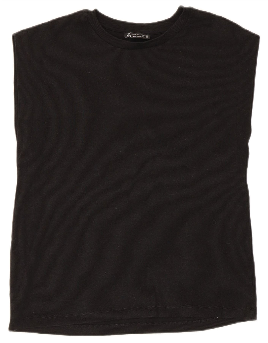Vestă pentru femei Zara UK 10 Bumbac negru mic