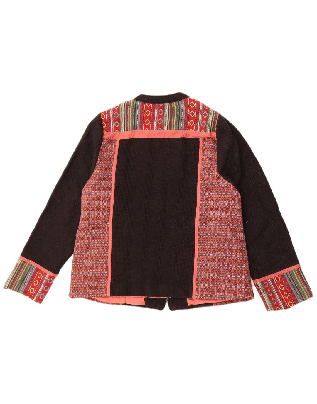 Sacou blazer pentru femei Monsoon UK 18 XL, bumbac negru Fair Isle