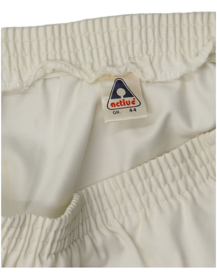Fusta de tenis mini pentru femei Active EU 44 XL W32 Poliester color bloc alb
