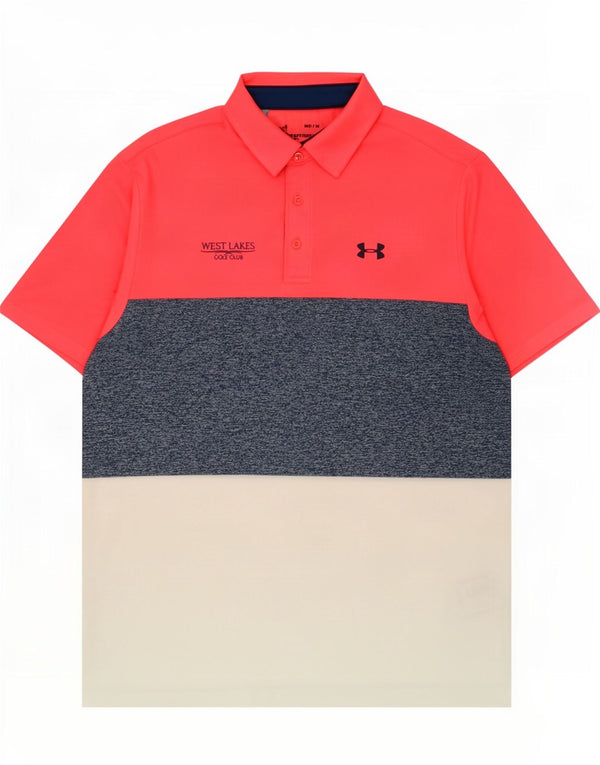 Tricou polo Under Armour pentru bărbați, poliester multicolor, mediu