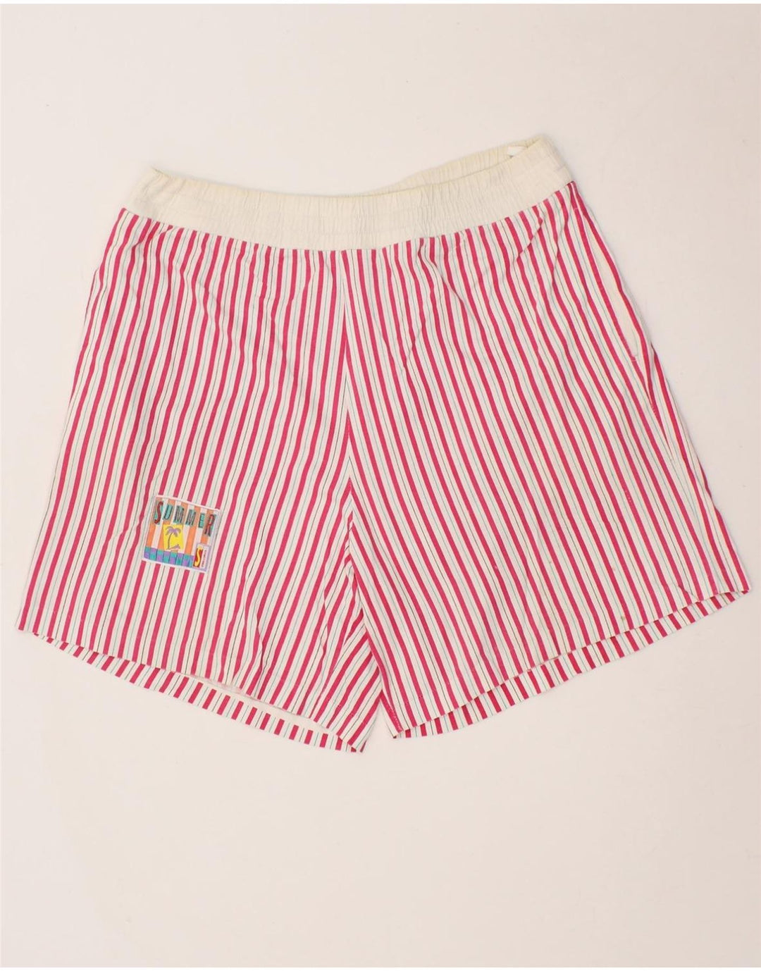 VINTAGE Costum de baie pentru bărbați, mare, roz cu dungi