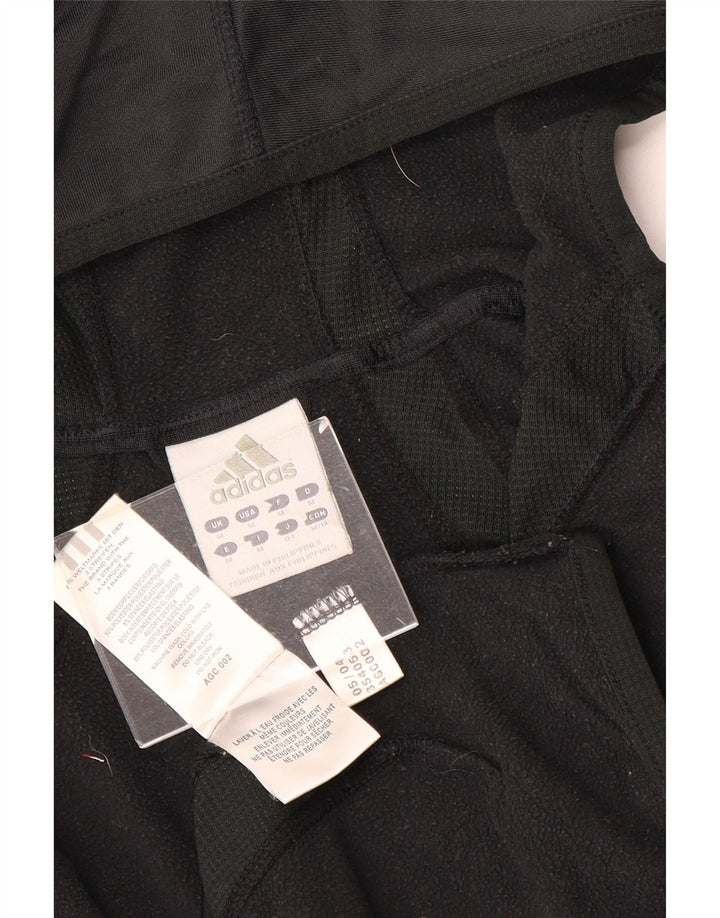 Pulover Adidas pentru femei, cu fermoar, UK 12 Poliester mediu negru