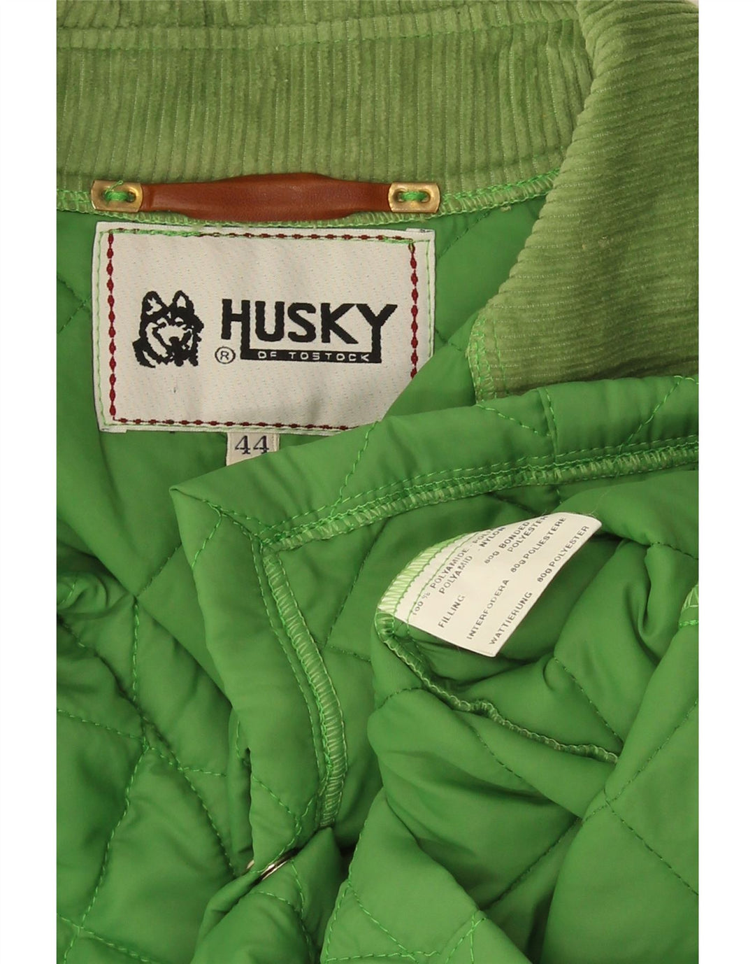 Jachetă matlasată pentru bărbați Husky UK 44 2XL Poliamidă verde