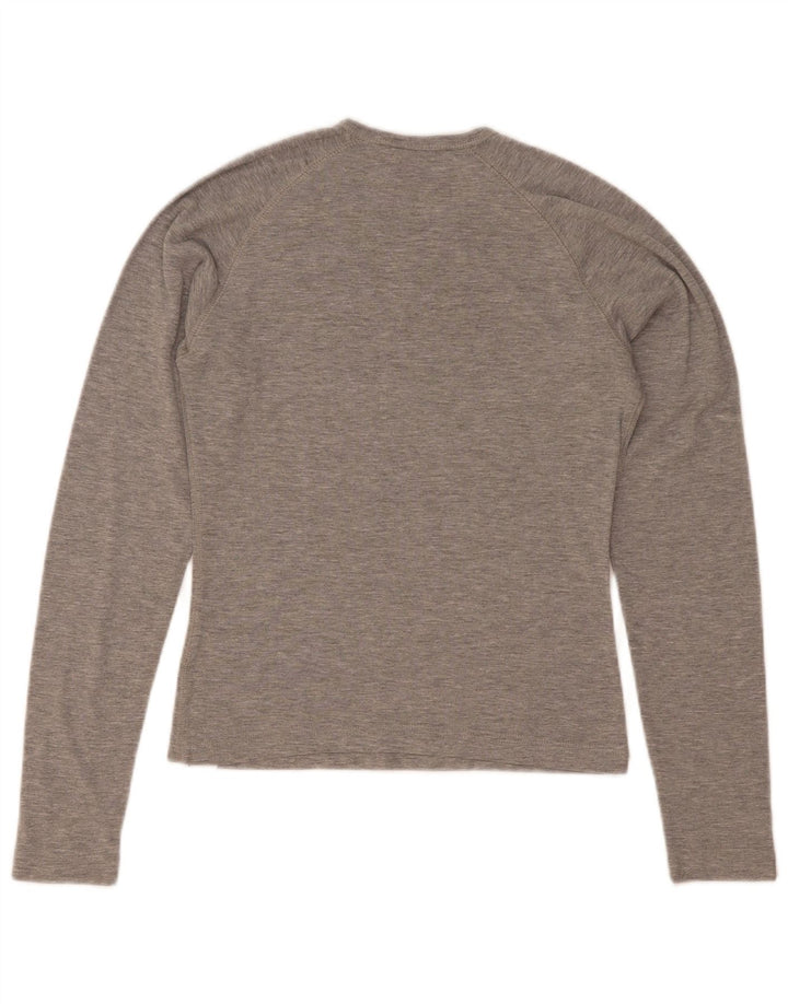 Champion Womens Heritage Classics Top cu mânecă lungă UK 12 Medium Gri Flecked