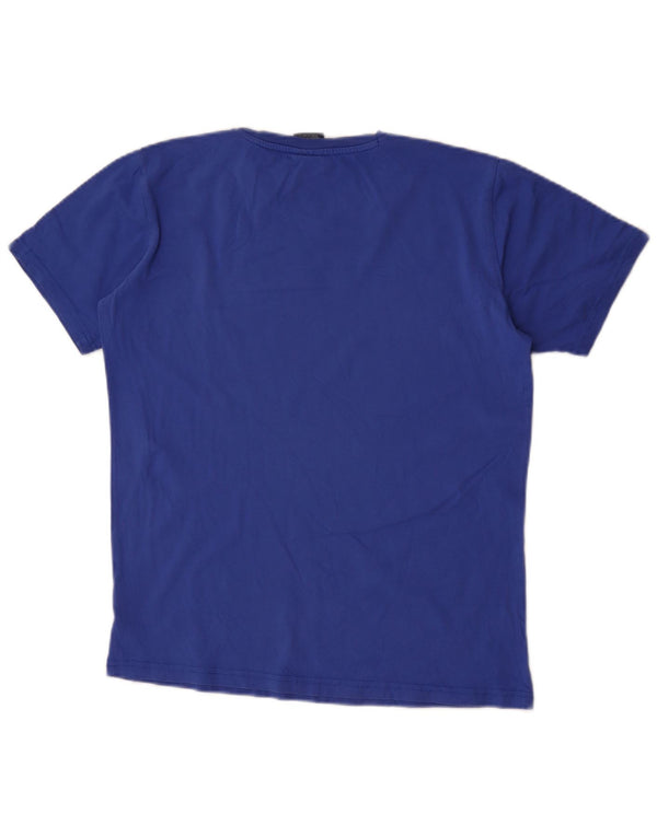 Tricou grafic Champion Băieți Top 15-16 Ani 2XL Bumbac Albastru