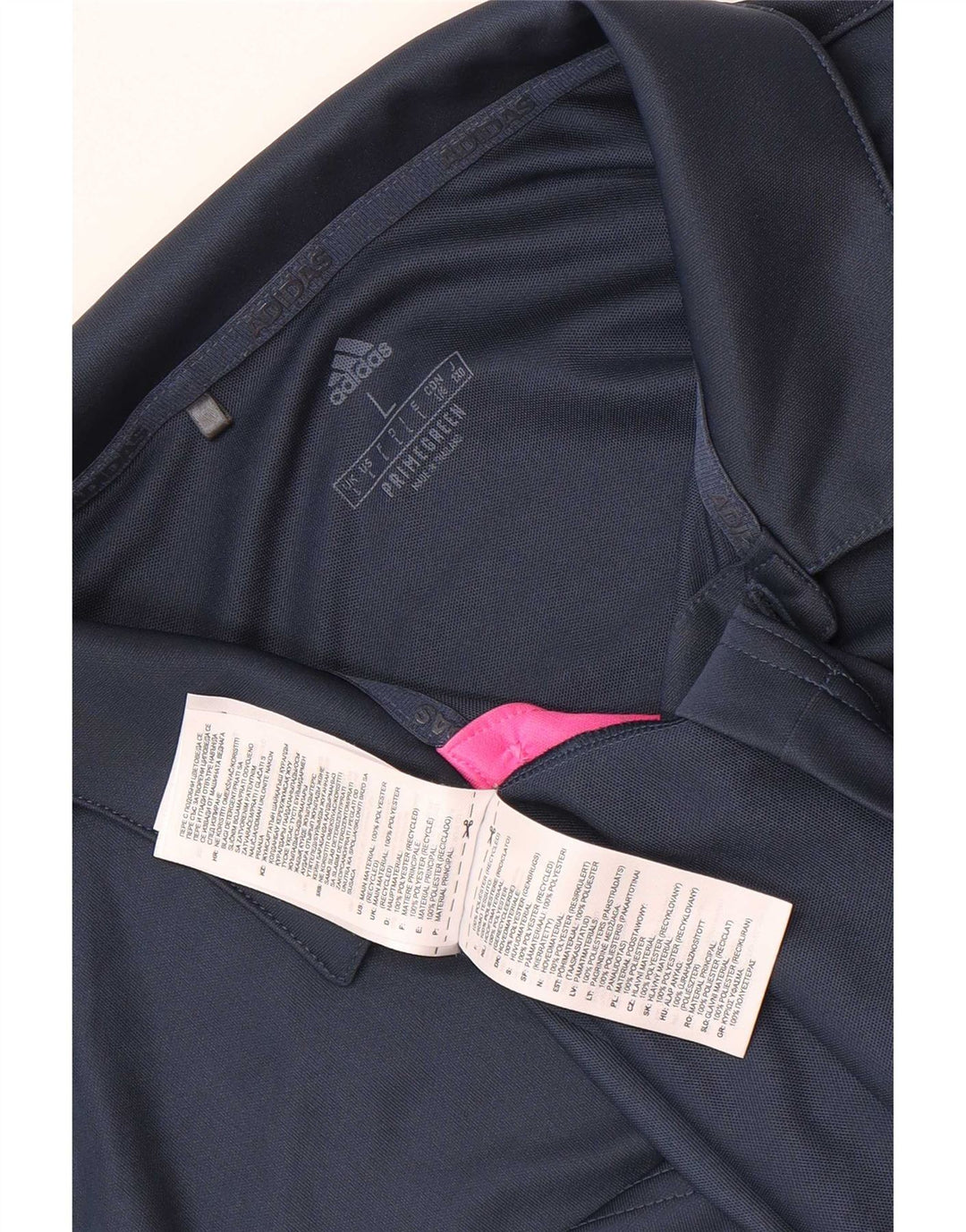 Tricou polo Adidas pentru bărbați, mare, bleumarin, poliester color bloc