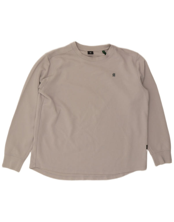 G-Star Top pentru bărbați cu mânecă lungă XL bumbac gri