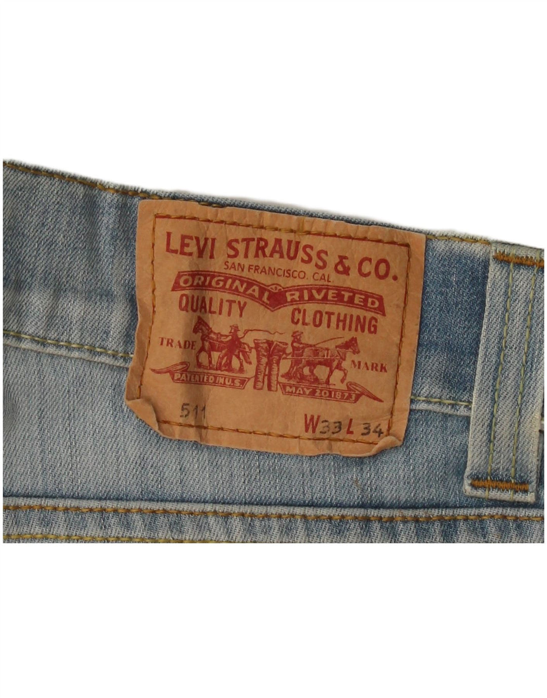 Blugi 511 Slim LEVI'S pentru bărbați W33 L32 Bumbac albastru