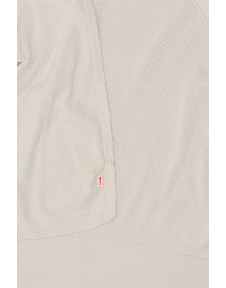 JAEGER Womens Short Sleeve Cardigan Sweater EU 36 Small White Vintage Jaeger and Second-Hand Jaeger from Messina Hembry 