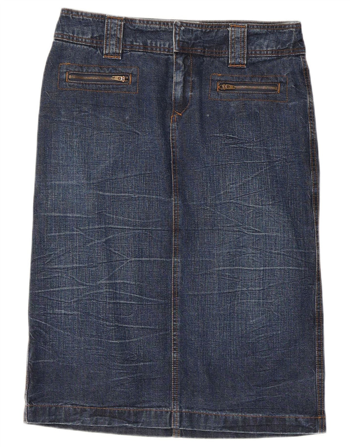 Fusta Denim Dkny W28 Bumbac Albastru Mediu