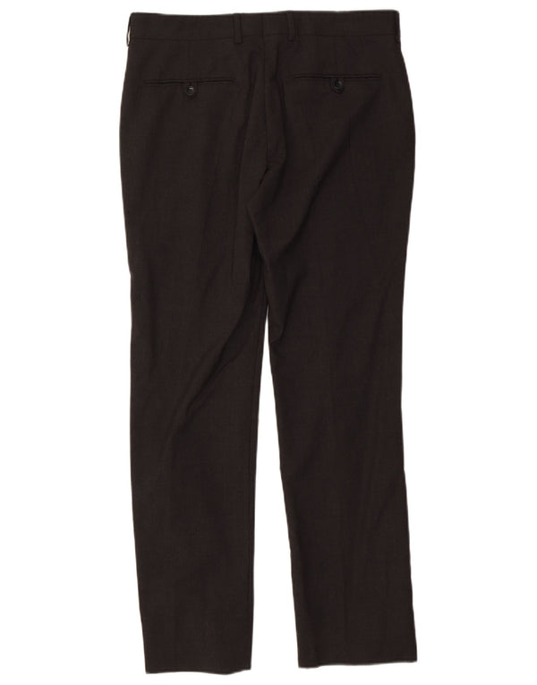 Pantaloni de costum drepți pentru bărbați Zara EU 40 Mediu L31 L30 Poliester gri